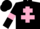 Silk - Black, Pink Cross of Lorraine and armlets