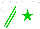 Silk - White, green star front and back, green and white striped sleeves, white cap