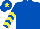 Silk - Royal blue, yellow chevrons on sleeves, yellow star on cap