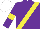 Silk - Purple, yellow sash and armbands, white cap