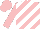 Silk - Pink and white diagonal stripes, pink cap