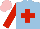 Silk - Light blue, red cross, red sleeves, pink cap