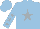 Silk - Light blue, silver star, silver stars on sleeves