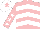 Silk - Pink, white chevrons, pink sleeves, white stars, white cap, pink star