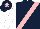 Silk - Dark blue, pink sash, white sleeves, dark blue cap, pink star