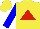 Silk - Yellow, red triangle, blue sleeves