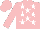 Silk - Pink, white stars, pink sleeves & cap