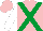 Silk - Pink, emerald green cross belts, white sleeves, pink cap