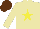 Silk - Beige, yellow star, brown cap