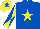 Silk - Royal blue, yellow star, yellow and royal blue diagonal quarters on sleeves star on cap