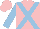 Silk - Pink, light blue cross belts, light blue sleeves