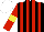 Silk - Black, red stripes, red sleeves, yellow armbands, white cap