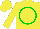 Silk - Yellow,  green circle