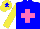 Silk - Blue-light body, rose saint's cross andre, yellow arms, yellow cap, blue-light star