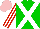 Silk - Green, white crossbelts, white sleeves, red stripes, pink cap