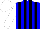 Silk - blue, black stripes, white sleeves and cap