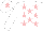 Silk - White, pink stars, pink star on cap