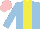 Silk - Light blue, yellow stripe, pink cap