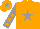 Silk - Orange body, grey star, grey arms, orange stars, orange cap, grey star