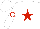 Silk - White, red star, red circle on sleeves, white cap