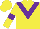 Silk - Yellow, purple chevron and armlets