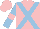 Silk - Pink, light blue crossbelts, light blue sleeves, pink armlets, pink cap