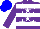 Silk - Purple, white stars, white hoops, blue cap