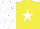 Silk - Yellow, white star, white sleeves, white cap