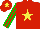 Silk - Red body, yellow star, red arms, big-green striped, red cap, yellow star