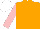 Silk - orange, pink sleeves, white cap