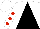 Silk - White and black triangular thirds, red dots on white sleeves