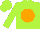 Silk - Lime, orange ball, lime cap