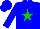 Silk - Blue, green star,