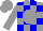 Silk - Grey, blue blocks, grey ball, grey cap