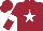 Silk - Maroon, white star, white armlets