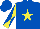 Silk - Royal blue, yellow star, yellow and royal blue diagonal quarters on sleeves