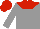 Silk - Grey, red yolk, red cap