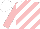 Silk - Pink and white diagonal stripes, white cap