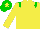 Silk - Yellow body, green epaulettes, yellow arms, green cap, yellow star
