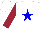 Silk - white, blue star, maroon sleeves, blue and white quarted cap