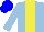 Silk - Light blue, yellow stripe, blue cap