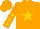 Silk - Orange, gold star, gold stars on sleeves, orange cap