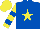 Silk - Royal blue, yellow star, royal blue bars on yellow sleeves, yellow cap