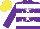Silk - Purple, white stars, white hoops, yellow cap