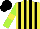 Silk - Yellow, black stripes, lime sleeves, yellow armlets, black cap