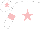 Silk - white, pink star, white sleeves, pink armlets, white cap, pink star