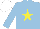Silk - Light blue, yellow star, white cap