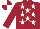 Silk - Maroon, white stars, maroon sleeves, quartered cap