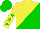 Silk - Yellow and green halved diagonally, yellow sleeves, green stars, green cap