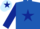 Silk - Royal Blue, Dark Blue star and sleeves, Light Blue cap, Dark Blue star